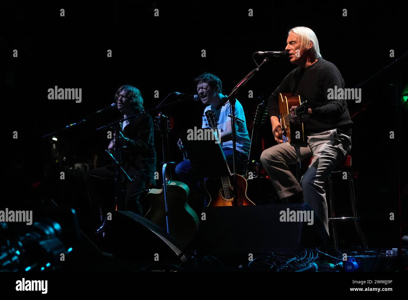 Paul Weller, on stage during 'Ovation' a celebration of 24 Years of gigs for the Teenage Cancer Trust, at the Royal Albert Hall, London. Picture date: Sunday March 24, 2024. Stock Photo