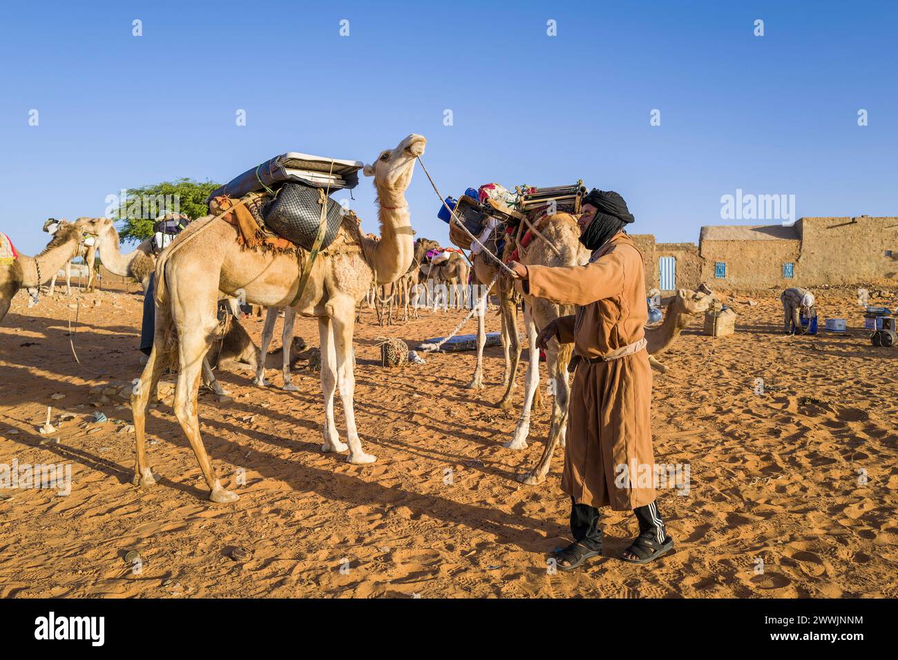 Mauritania, Chinguetti, daily life Stock Photo