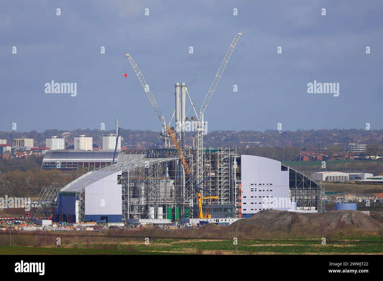 Energy from waste incinerator skelton grange hires stock photography