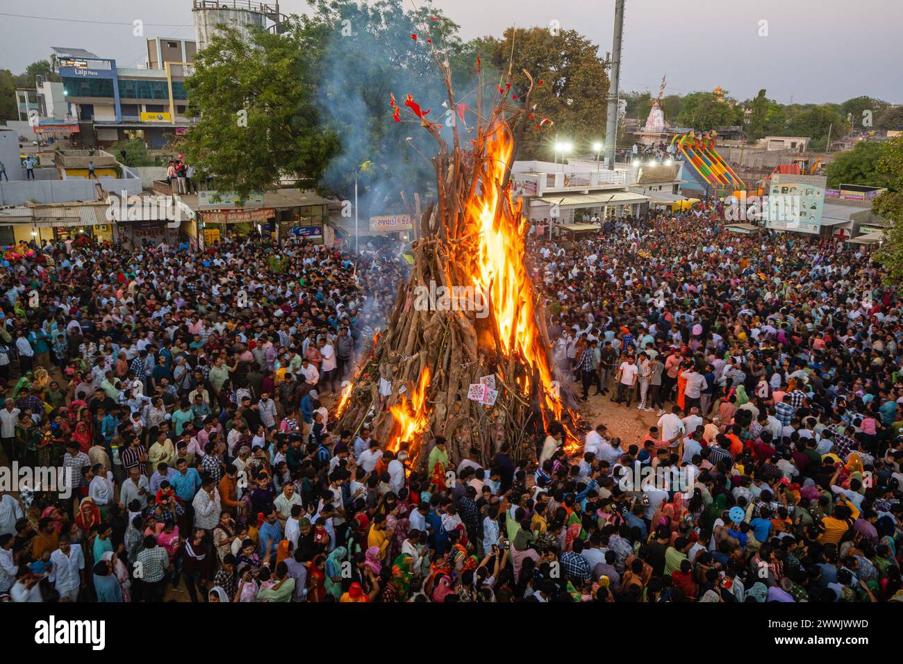holi celebration around pune villages