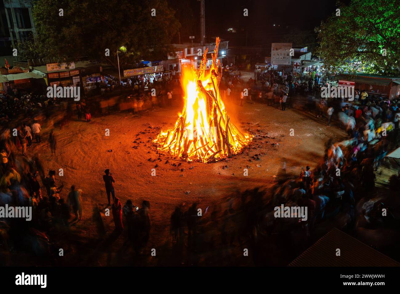 holi celebration around pune villages
