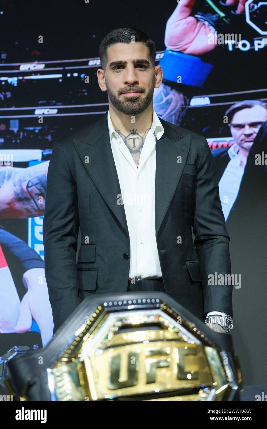 Ilia Topuria Press Conference In Madrid As Mma Ufc World Champion in