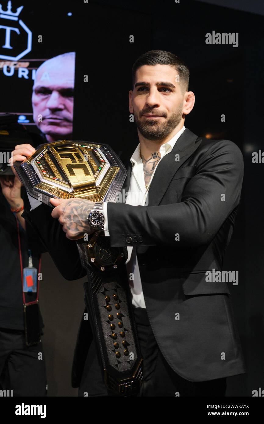 Ilia Topuria Press Conference In Madrid As Mma Ufc World Champion in