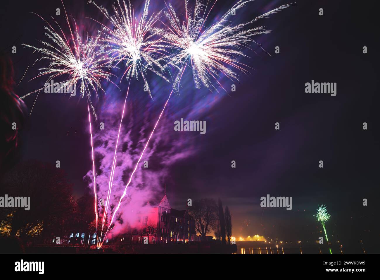 Description New Year's Eve midnight Steigenberger Hotel firework