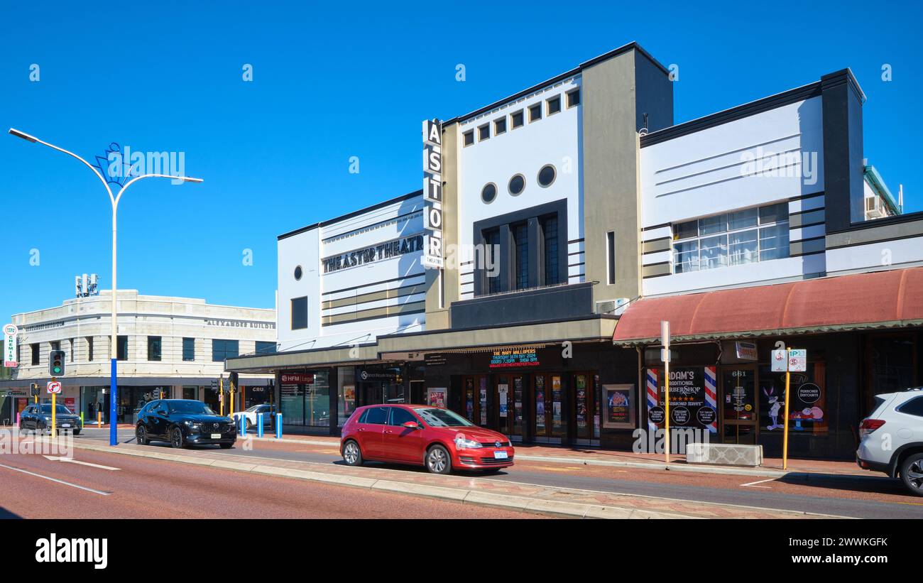 The Astor Theatre building on Beaufort Street, corner with Walcott Street, in the innercity