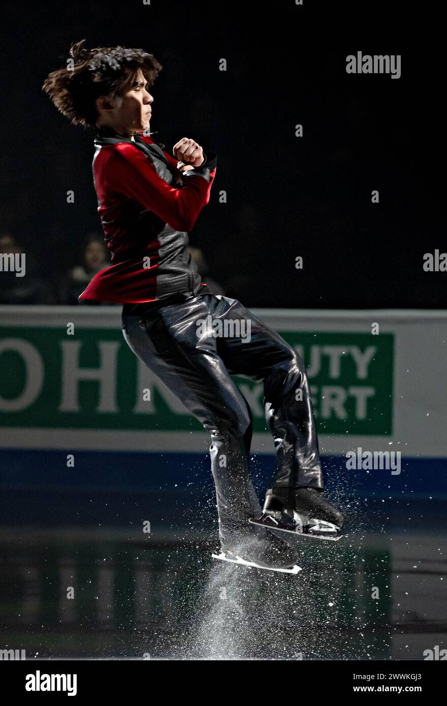 Montreal, Canada. 24th Mar, 2024. Uno Shoma of Japan performs during the Exhibition Gala at the ISU World Figure Skating Championships 2024 in Montreal, Canada, March 24, 2024. Credit: Andrew Soong/Xinhua/Alamy Live News Stock Photo