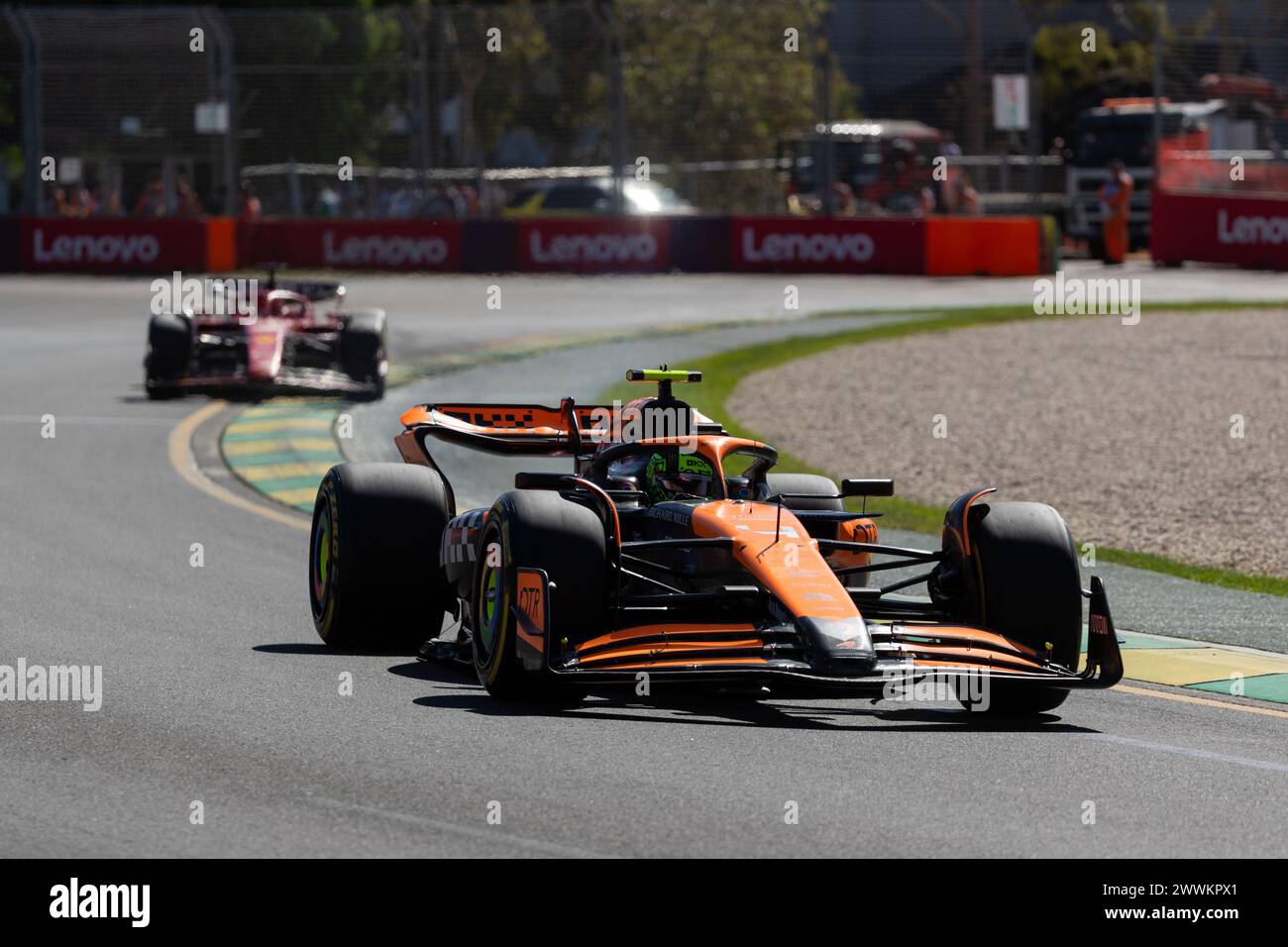 Albert Park, Australia, 24 March, 2024. Great Britain Lando Norris ...