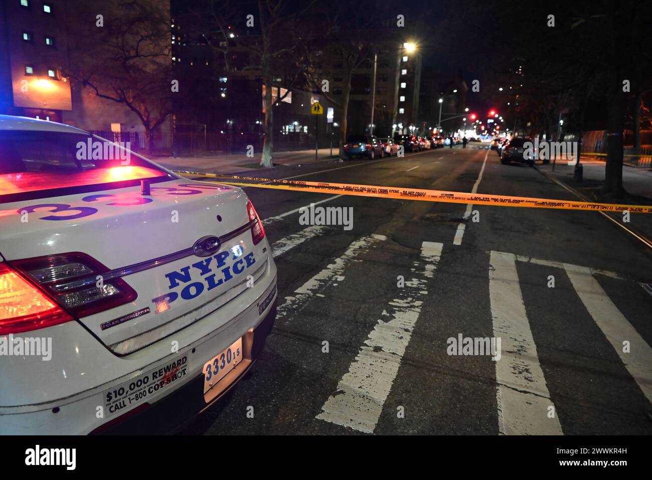 Police vehicles and police officers block roads and close off streets ...