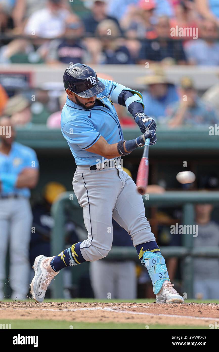 Lakeland FL USA; Tampa Bay Rays second baseman Jose Caballero (7 ...
