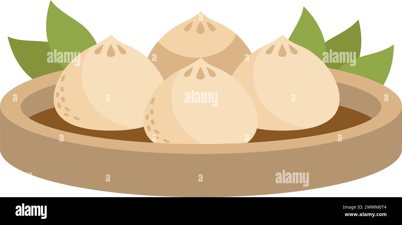 qingming chinese dumpling Stock Vector