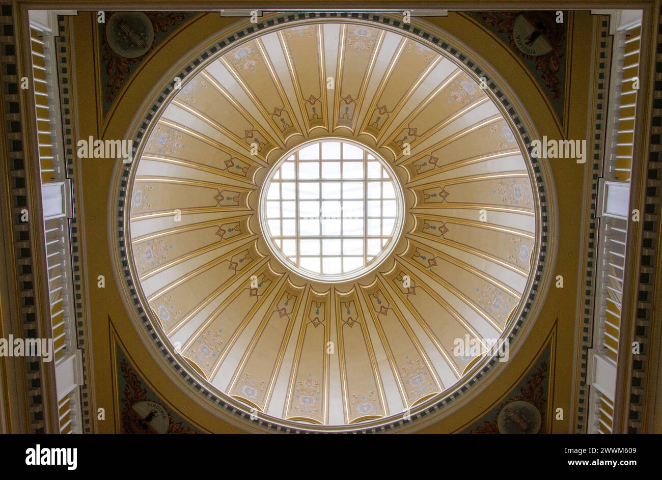 Virginia State Capitol, seat of state government of the Commonwealth of Virginia, located in Richmond, Virginia Stock Photo