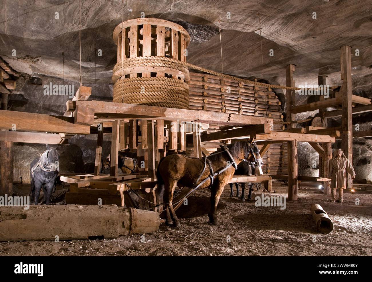 Wieliczka Salt Mine, Wieliczka, Poland Stock Photo