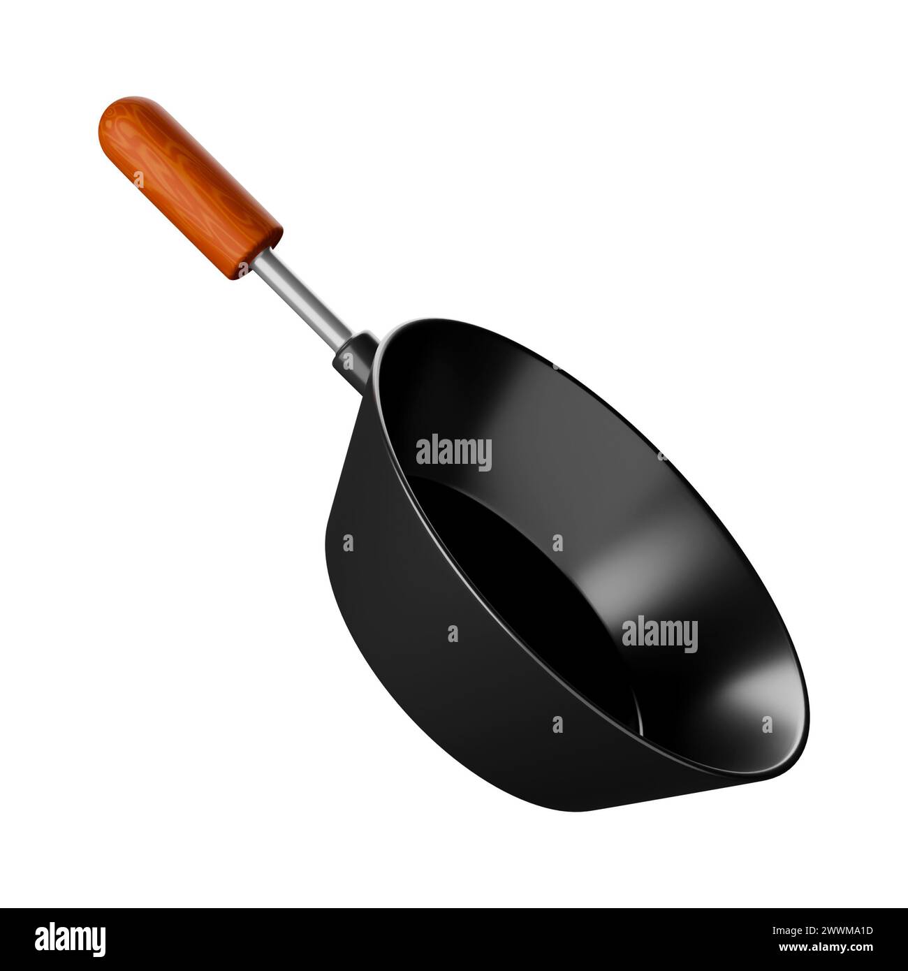 Cartoon style deep pan 3D rendering on white background have work path Stock Photo Alamy