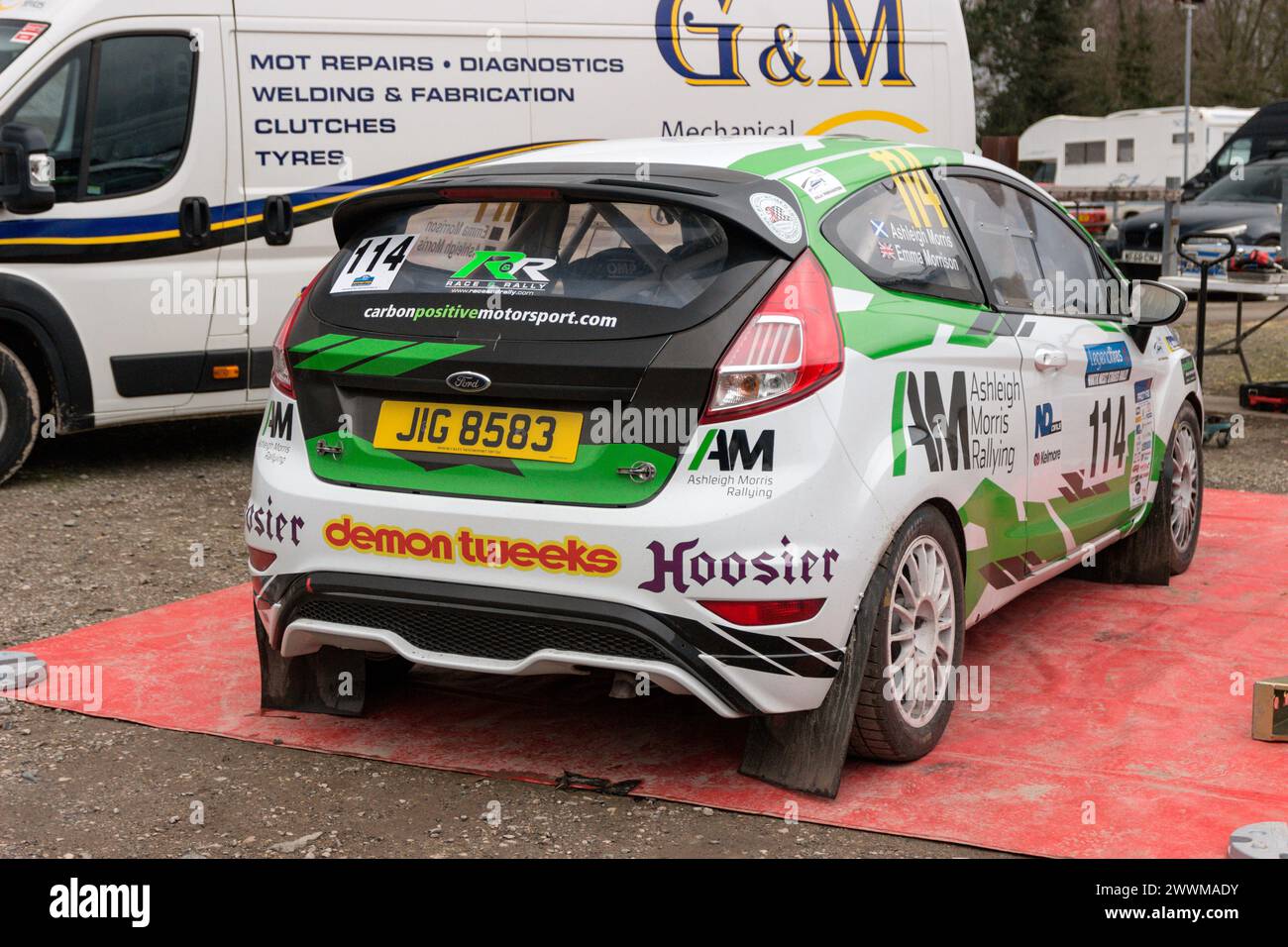 Ford Fiesta. North West Stages Rally 2024 Stock Photo Alamy
