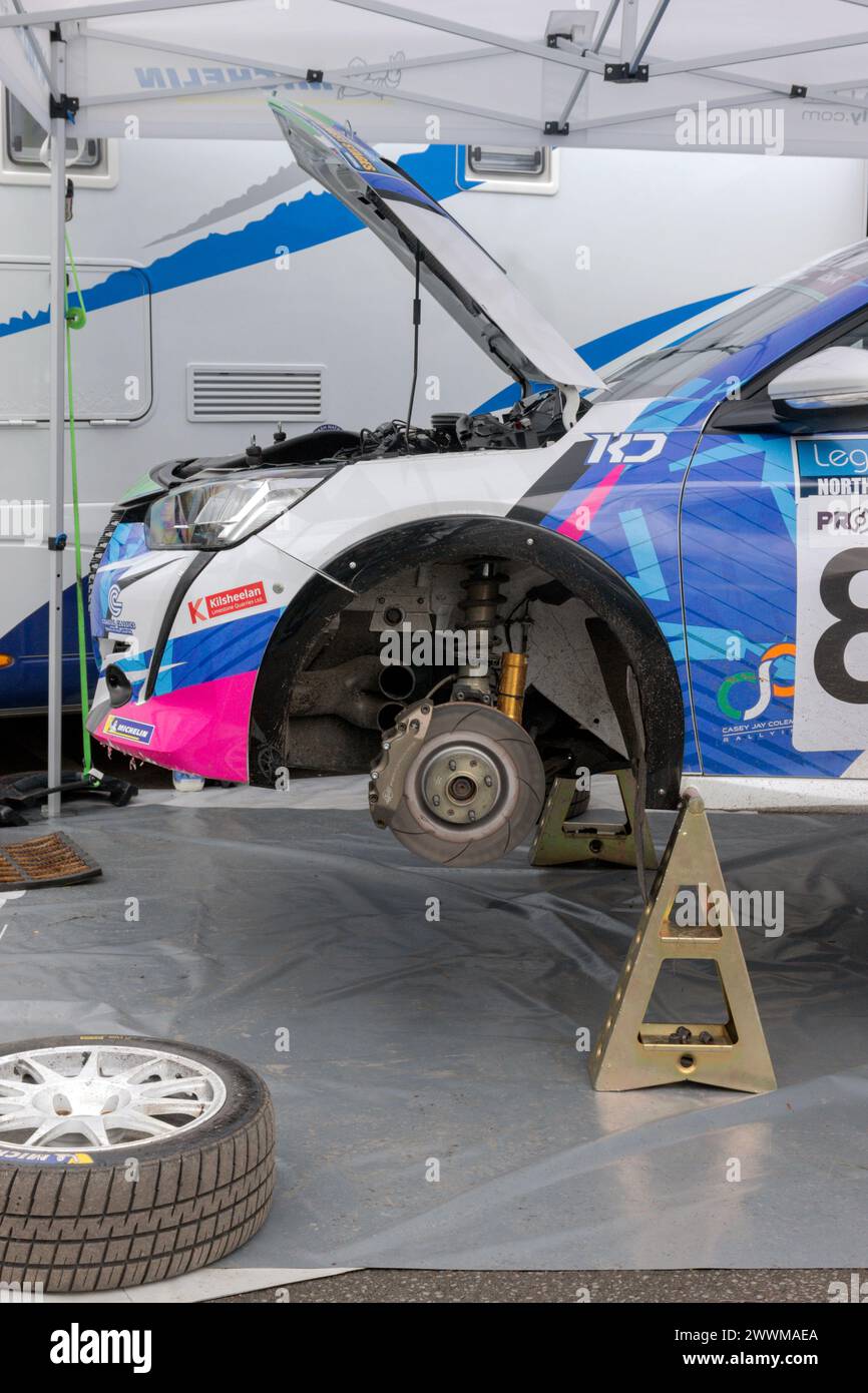 Peugeot 208 Rally4. North West Stages Rally 2024 Stock Photo Alamy