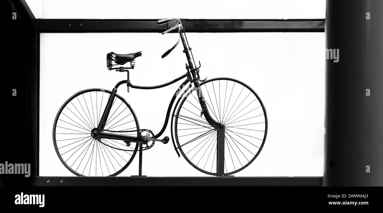 Rover bicycle, 1888, National Museum of Scotland, Edinburgh Stock Photo ...