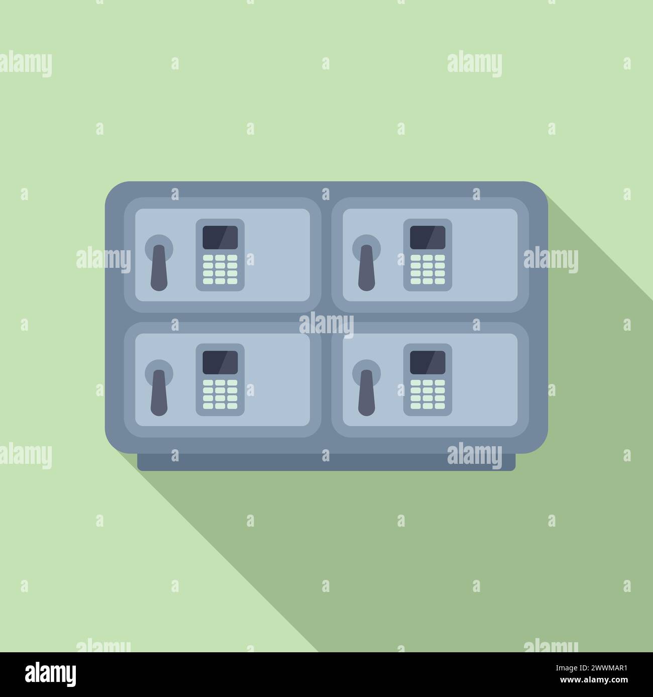 Fixed to the door Stock Vector Images - Alamy
