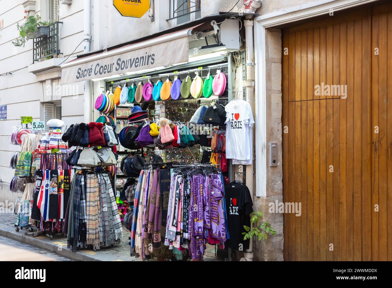 5th December 2023-Shopping and restauarnt area, Montmartre, Paris, France. Stock Photo