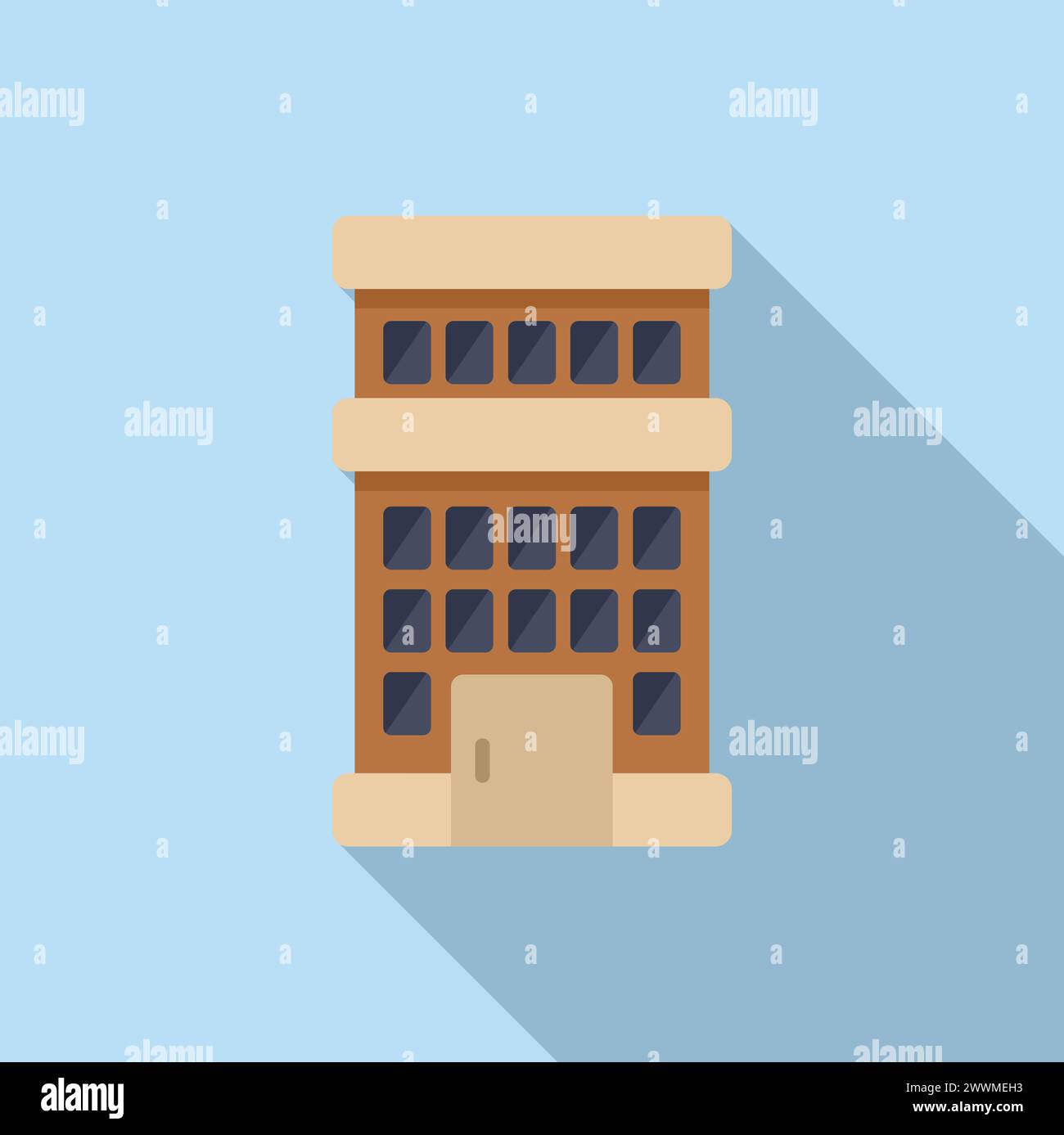 Multistory old residential house Stock Vector Images - Alamy