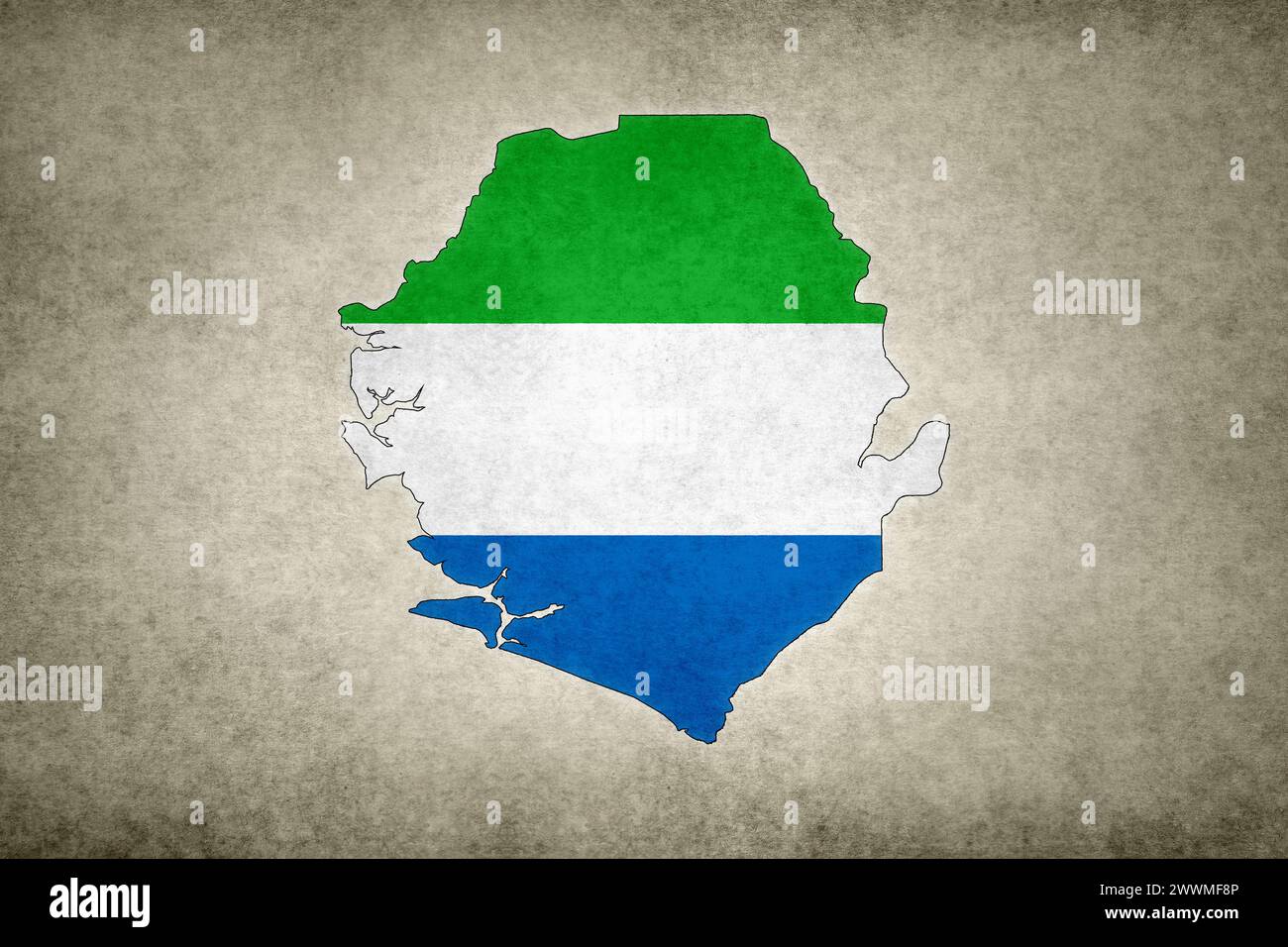 Map of sierra leone hi-res stock photography and images - Alamy