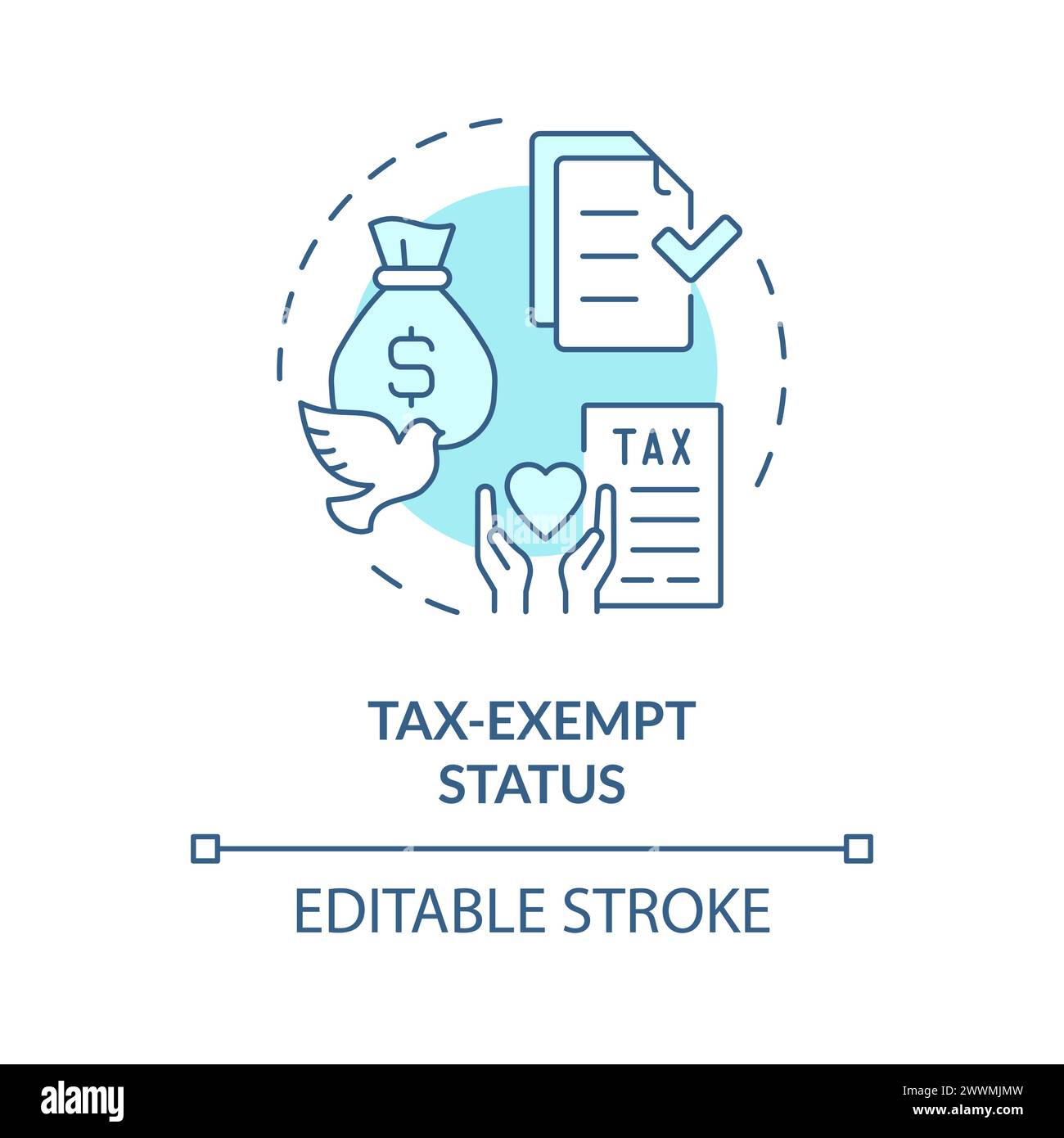 Tax exempt status Stock Vector Images - Alamy