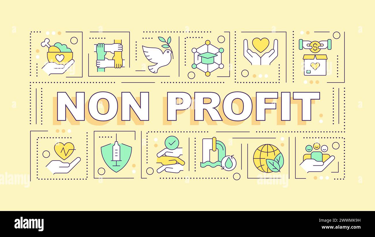 non-governmental-organizations-yellow-word-concept-stock-vector-image