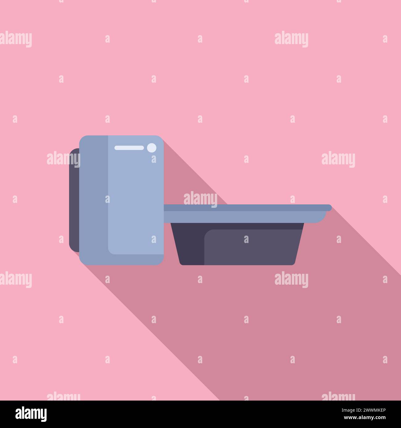 Laboratory patient diagnostic icon flat vector. Radiology exam ...