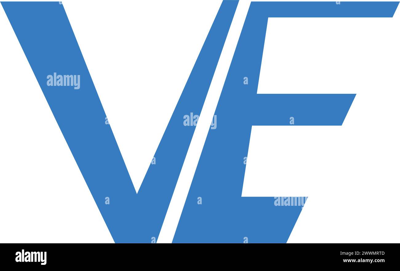 VE letter logo vector illustration design Stock Vector