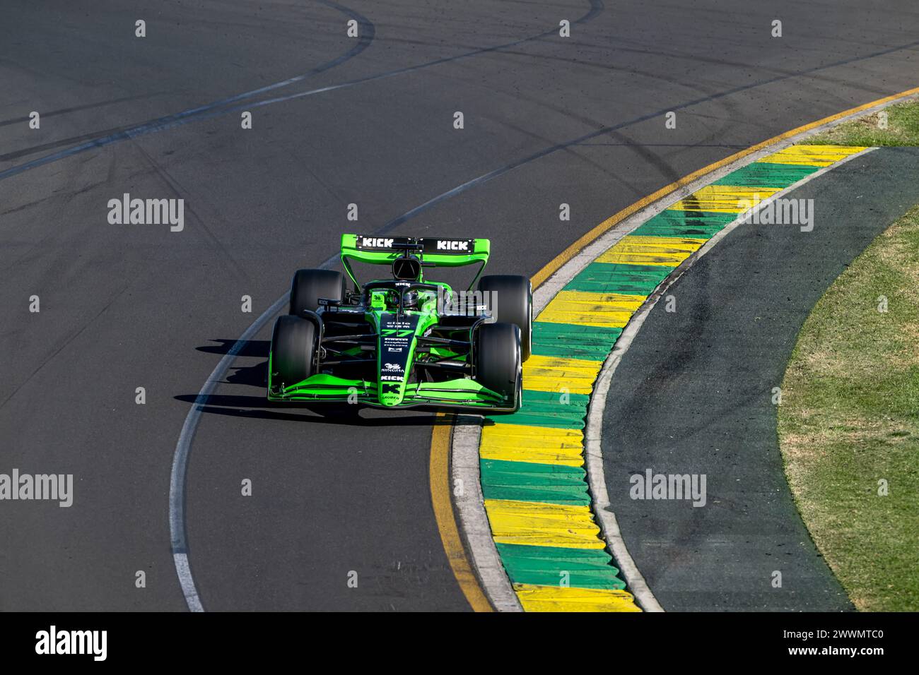 AUSTRALIA ALBERT PARK CIRCUIT, AUSTRALIA - MARCH 24: Valtteri Bottas, Stake F1 Team C43 during the Australian Grand Prix at Australia Albert Park Circuit on Sunday March 24, 2024 in Melbourne, Australia. (Photo by Michael Potts/BSR Agency) Credit: BSR Agency/Alamy Live News Stock Photo