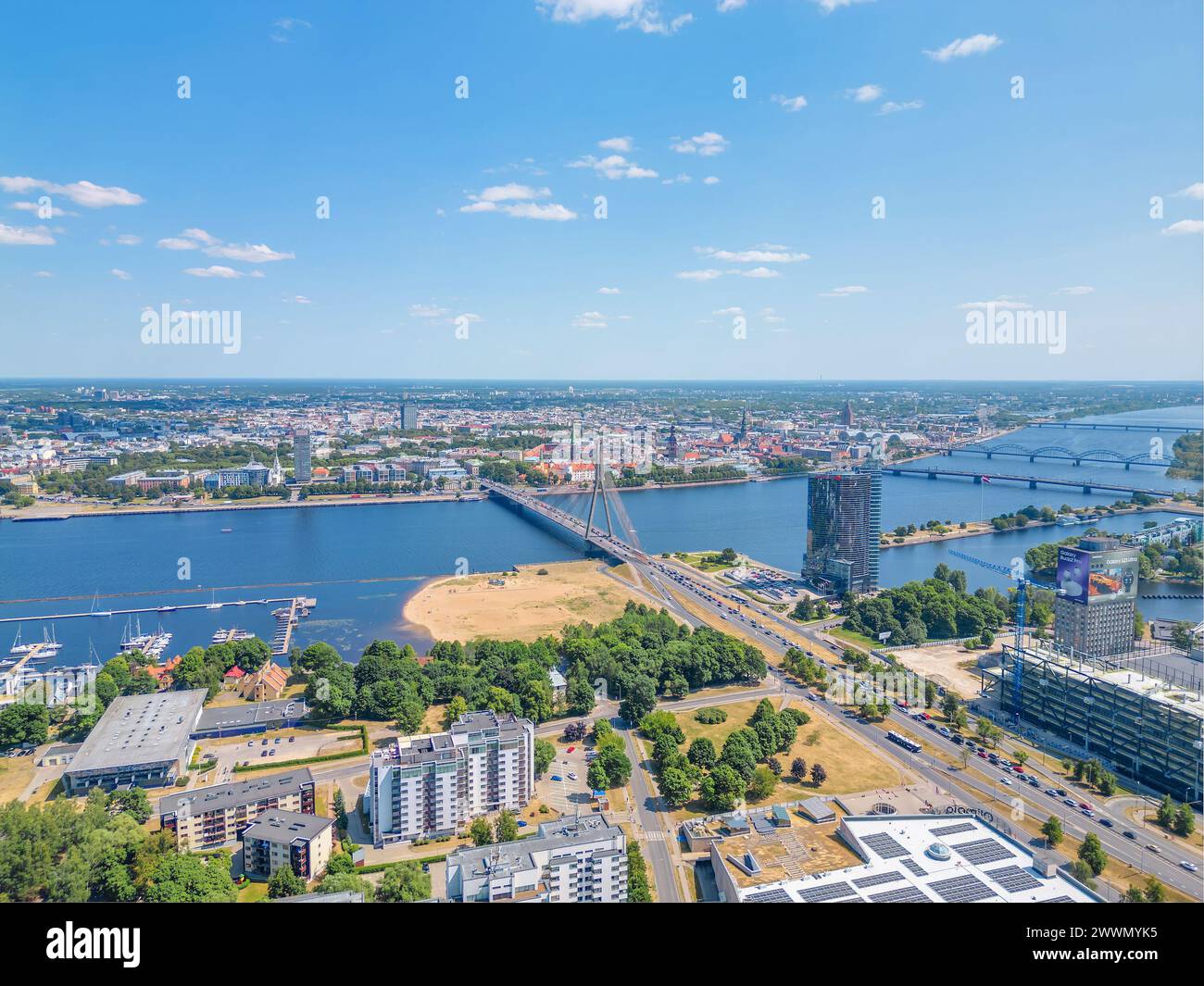 Latvia riga overview city hi-res stock photography and images - Alamy