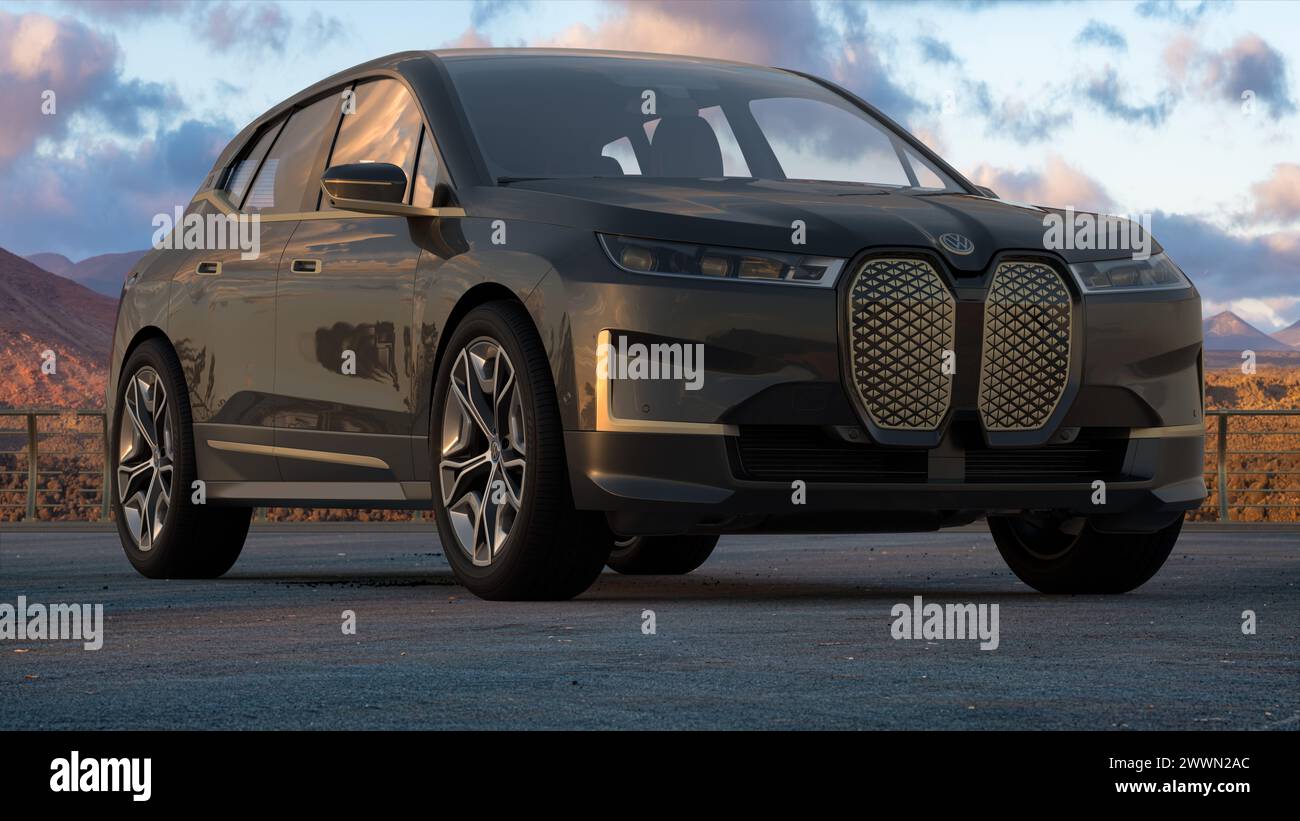 BMW iX- a premium electric SUV Stock Photo - Alamy