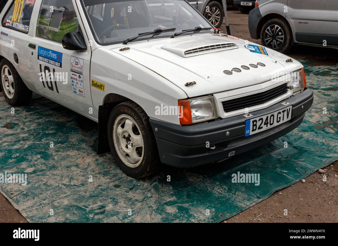Vauxhall Nova. North West Stages Rally 2024. Stock Photo