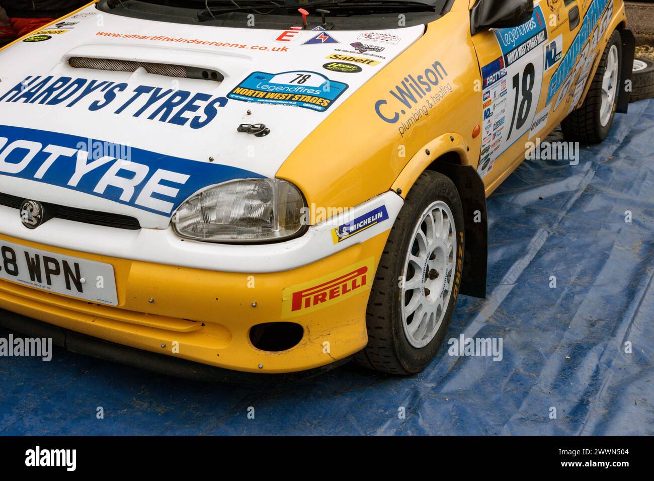 Ford Fiesta Rally2. North West Stages Rally 2024 Stock Photo Alamy