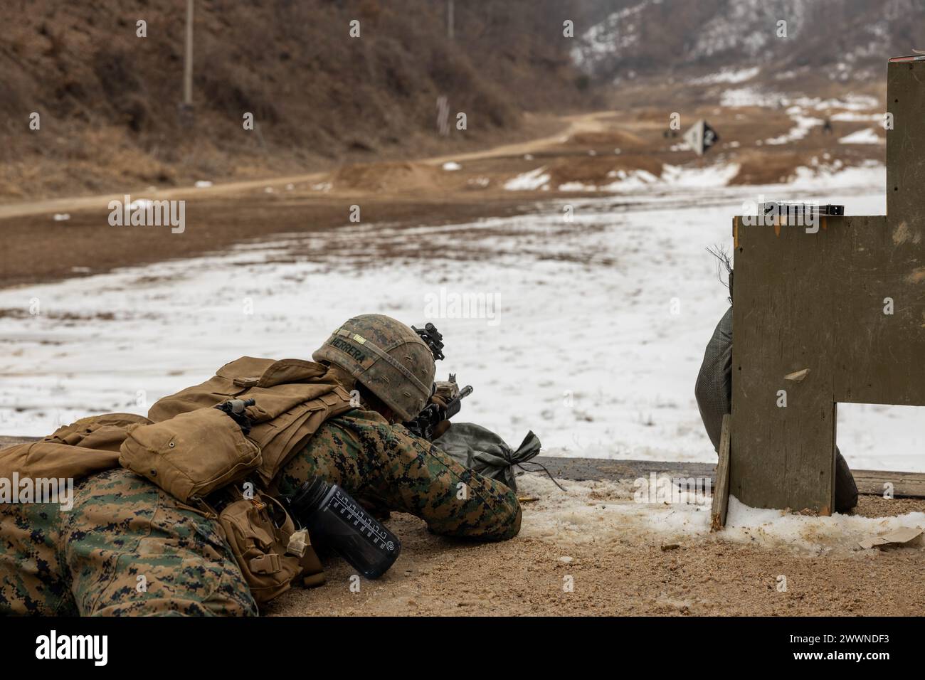 U.S. Marine Corps Cpl. Richard Herrera Arreola, a combat engineer with ...