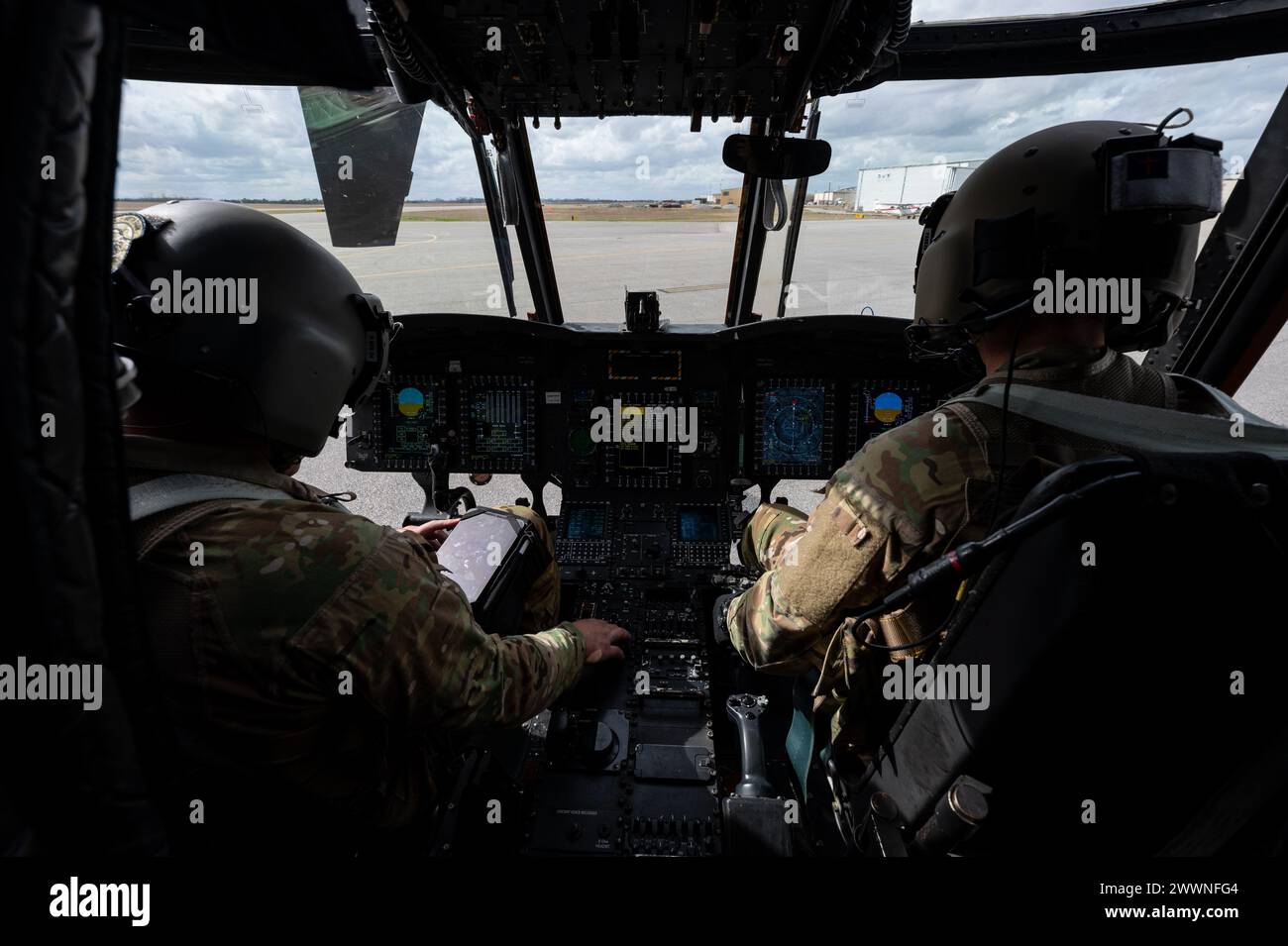 Alabama army national guard chief warrant officer 3 clay pittman left