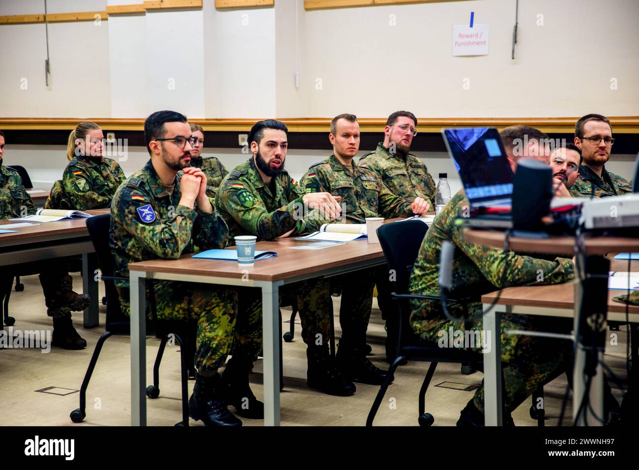 German soldiers with the Bundeswehr Medical Academy, U.S. Soldiers, and
