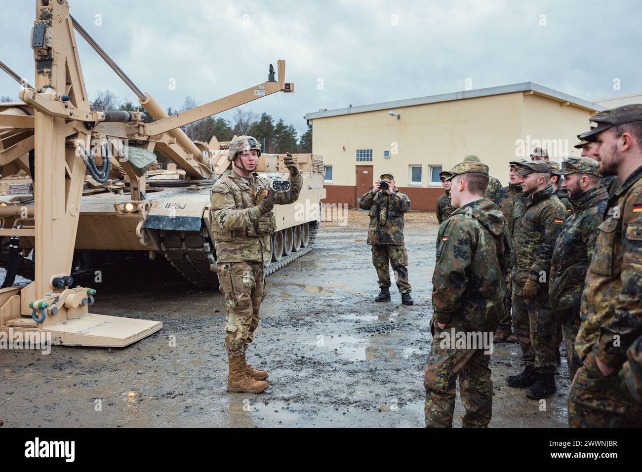 German soldiers assigned to Unteroffizierschule des Heeres toured the ...