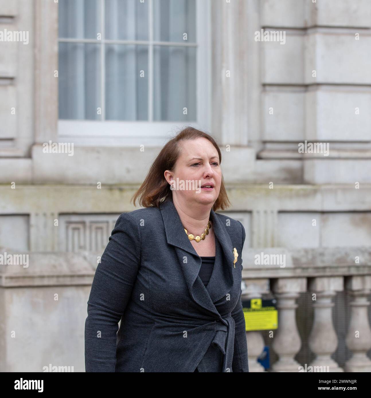 London, uk 25th Mar 2024 Victoria Prentis, Attorney General seen outside Cabinet office Credit: Richard Lincoln/Alamy Live News Stock Photo