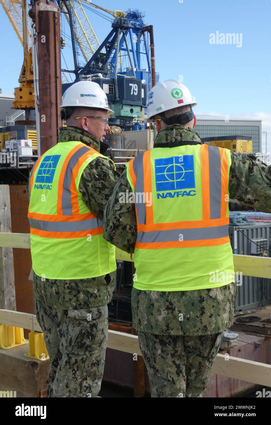 KITTERY, ME. Rear Admiral Dean VanderLey, commander, Naval Facilities