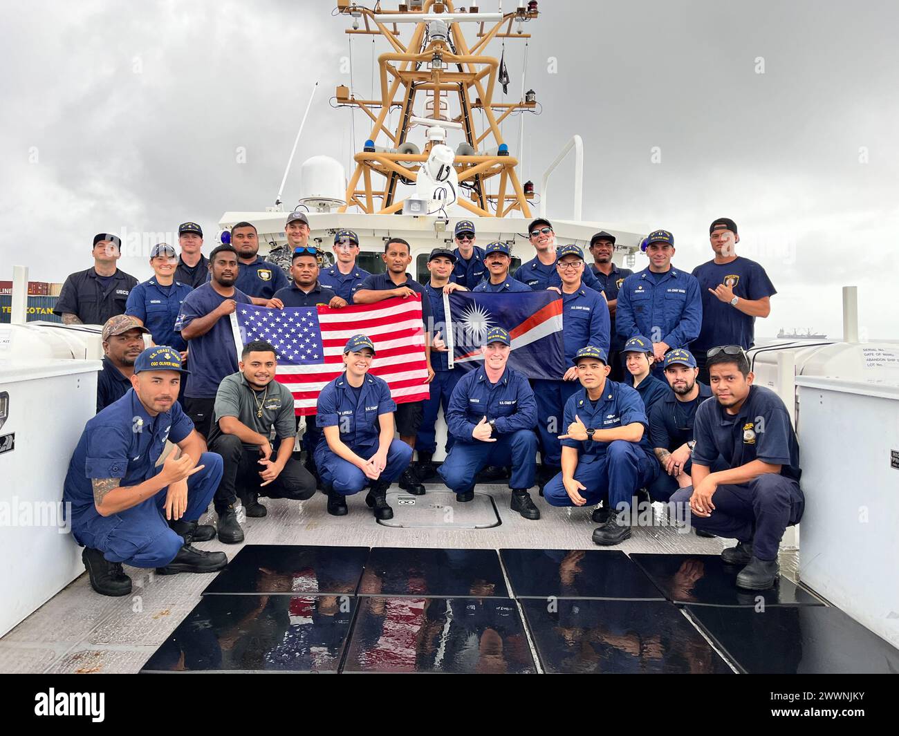 pacific girls 1140 The USCGC Oliver Henry (WPC 1140) crew take a moment for a photo with  members of the Sea Patrol on Feb. 22, 2024, in Majuro, Republic of the  Marshall Islands. Underway in