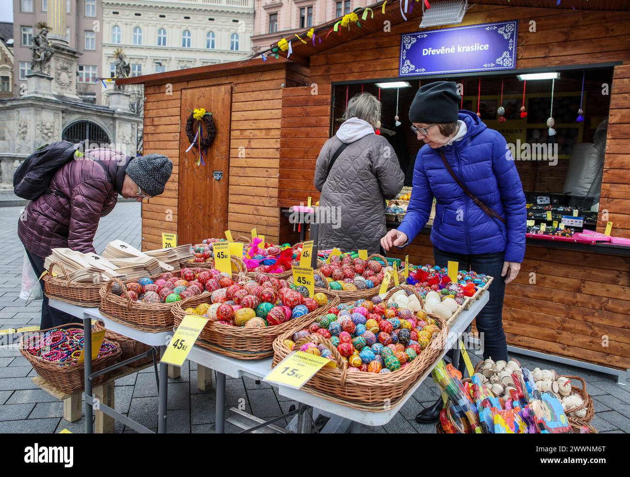 Brno, Czech Republic. 25th Mar, 2025. Easter celebrations began in the
