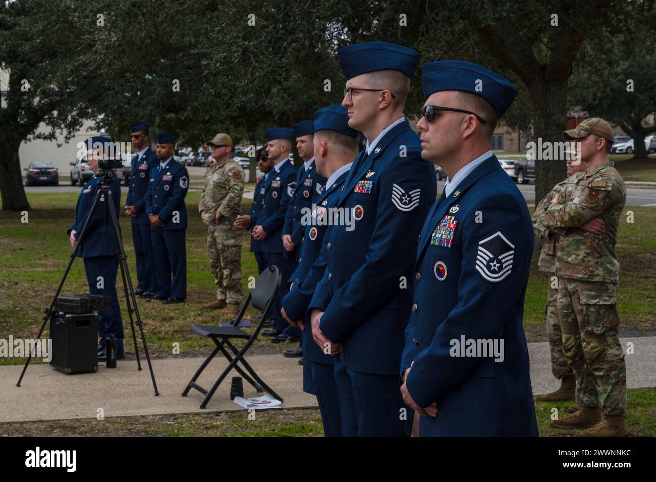 Members assigned to the 81st Training Wing attend an assumption of ...