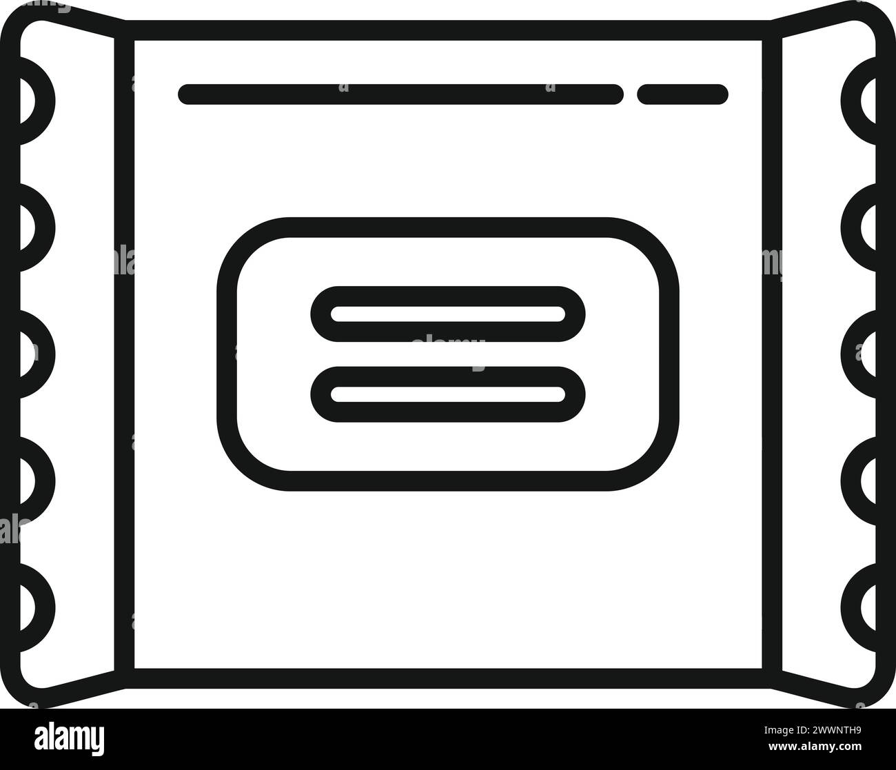 Fast food pack icon outline vector. Cereal food meal. Vending machine ...