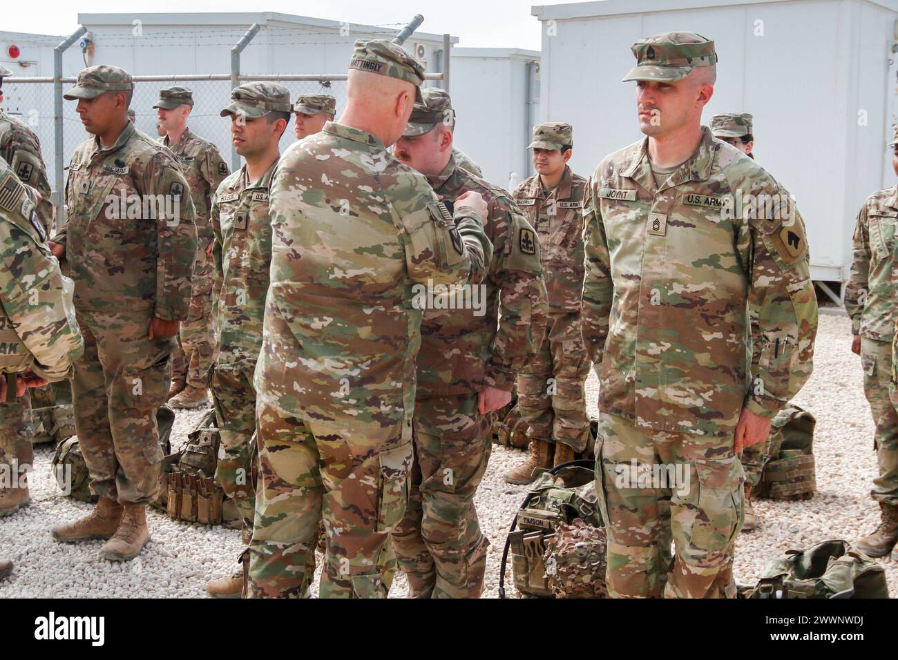 Combat infantry badge ceremony hi-res stock photography and images - Alamy