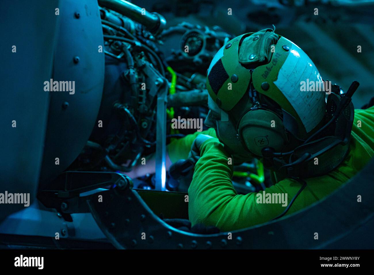 EAST CHINA SEA (February 6, 2024) Aviation Electrician’s Mate Airman ...