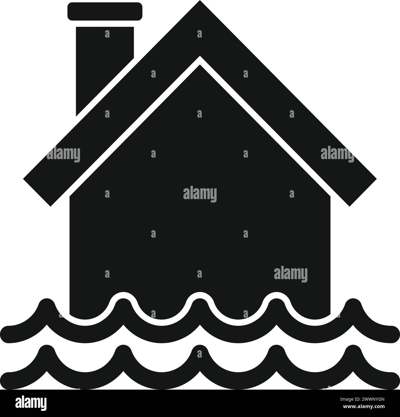 Water erosion house Stock Vector Images - Alamy