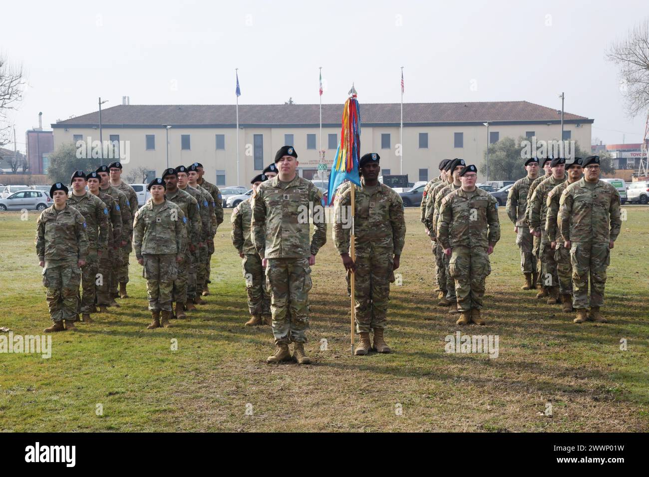 U.S. Army Soldiers assigned to the Bravo Company, 307th Military