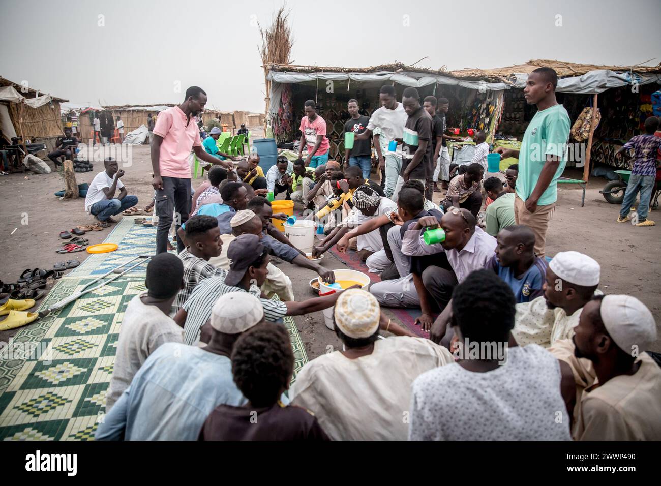 March 20, 2024, Renk, South Sudan: Iftar, as Ramadan is celebrated by