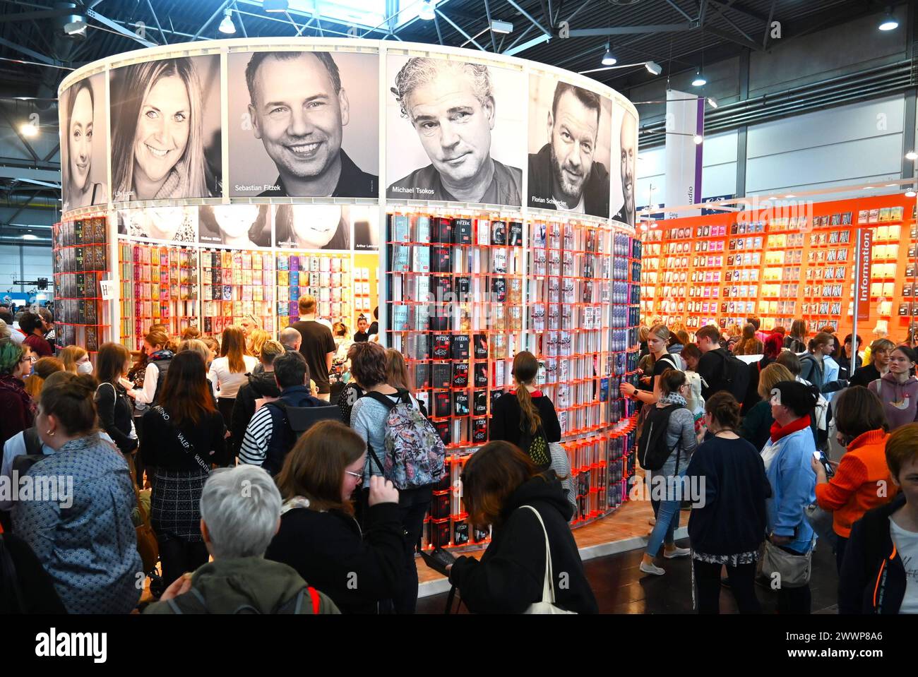 Leipziger Buchmesse 2024, Messe in Leipzig. Foto Messestand der
