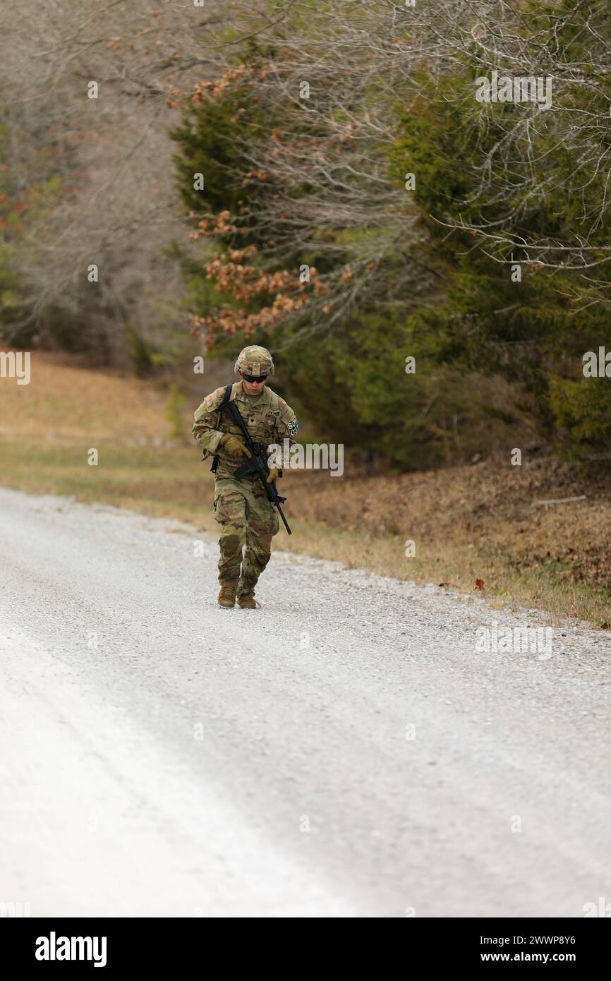 Tennessee Army National Guardsman Spc. Noah Green, from the 194th ...